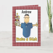 Funny Happy Birthday Kaart voor hem (Voorkant)