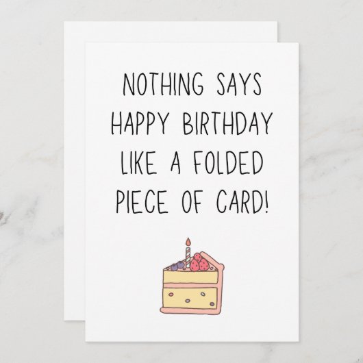 Funny happy birthday wenskaart feestdagenkaart (Voorkant / Achterkant)