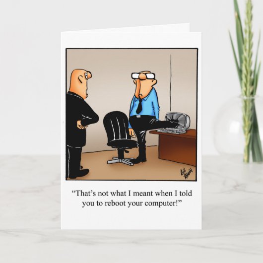 Funny Happy Birthday Wenskaart Kaart (Voorkant)