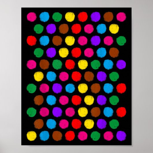 Funny Happy Dot Day Polka Dot Art Students Kids Gi Poster (Voorkant)