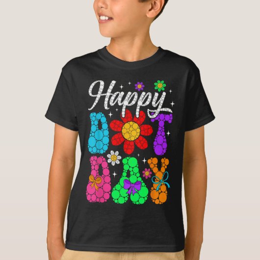 Funny Happy Dot Day Polka Dot Art Students Kids Gi T-shirt (Voorkant)