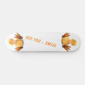 Funny Happy Duck Skateboard - Smile (Horz)