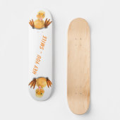 Funny Happy Duck Skateboard - Smile (Recto)