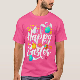 Funny Happy Easter Easter Eggs With Easter Bunny R T-shirt