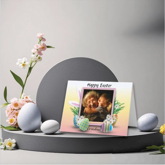 Funny Happy Easter Grandma Feestdagen Kaart