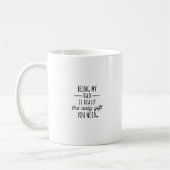Funny Happy Father's Day Gift Quote Mug (Gauche)