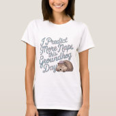 Funny Happy Groundhog Day T-shirt (Voorkant)