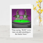 Funny Happy Halloween Wenskaart Kaart (Gele Bloem)