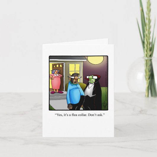 Funny Happy Halloween Wenskaart Kaart (Voorkant)