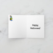 Funny Happy Halloween Wenskaart Kaart (Binnen)