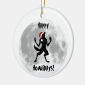 Funny Happy Howlidays Dogman Weerwolf Ornament (Links)