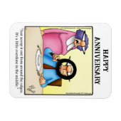 Funny Happy Jubileum Magnet Gift Magneet (Horizontaal)