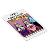 Funny Happy Jubileum Magnet Gift Magneet (Rechterzijde)