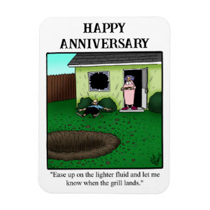 Funny Happy Jubileum Magnet Gift Magneet
