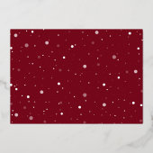 Funny Happy-kerstfoto Folie Feestdagenkaart (Achterkant)