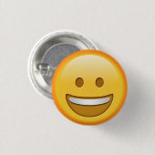 Funny Happy-knop Ronde Button 3,2 Cm (Voorkant /achterkant)