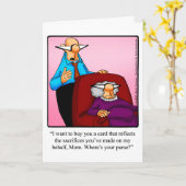 Funny Happy Moederdag Wenskaart Kaart (Gele Bloem)