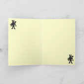 Funny Happy Pâques carte avec cyborg lapin (Intérieur)