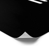 Funny Happy Pea Pun Dark BG Poster (Hoek)