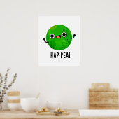 Funny Happy Pea Pun Poster (Keuken)