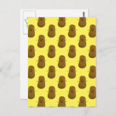 Funny Happy Potates Briefkaart (Voorkant / Achterkant)
