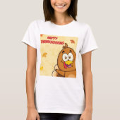 Funny Happy Thanksgiving T-shirt (Voorkant)