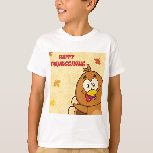 Funny Happy Thanksgiving T-shirt (Voorkant)