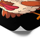 Funny Happy Thanksgiving Turkey A Lamb Costume  Poster (Hoek)