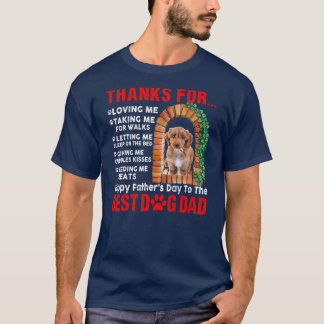 Funny Happy Vaderdag Best Dog Dad Cute T-shirt