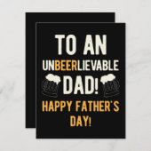 Funny Happy Vaderdag Feestdagenkaart (Voorkant / Achterkant)