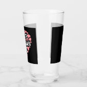 Funny Happy Valentijnsdag Hart Liefde Valentijn Glas (Links)