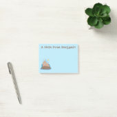 Funny happy walrus cartoon illustratie post-it® notes (Kantoor)