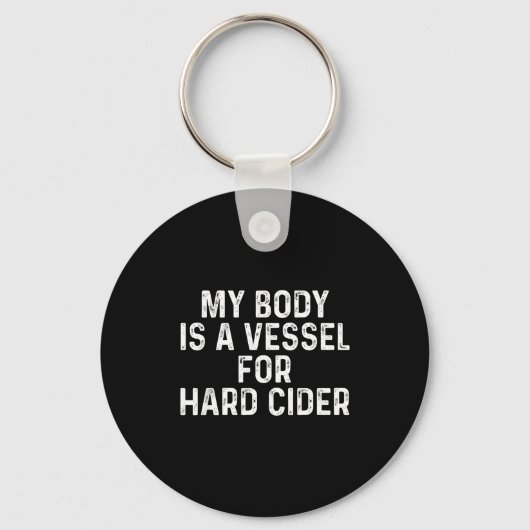 Funny Hard Cider Sleutelhanger (Voorkant)