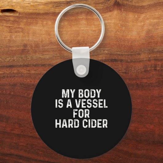 Funny Hard Cider  Sleutelhanger (Voorkant)