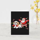 Funny Havanese Santa Claus Boots Christmas Womens Kaart (Gele Bloem)