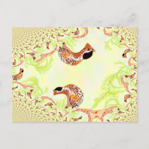 Funny Hazel Grouse Illustratie Collage Briefkaart