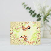 Funny Hazel Grouse Illustratie Collage Briefkaart (Staand voorkant)