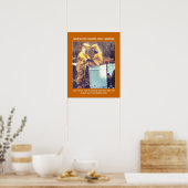 Funny Hazmat Biohazard Safety Adviseur Poster (Keuken)