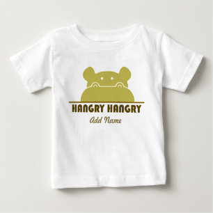 Funny Hboze Hippo Hungry Cartoon Hippopotamus