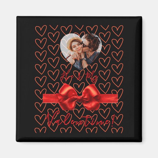 Funny He S My Valentine Womens  Magneet (Voorkant)