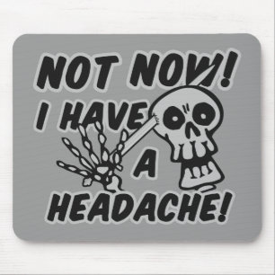 Funny Headache Skull mousepad Muismat