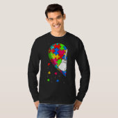 Funny Heart Boxing Autism Awareness Support Love S T-shirt (Voorkant volledig)