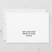 Funny Heart Carte de remerciements, Mariage Merci  (Dos)