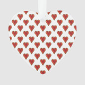 Funny Heart Pattern gold red + your backgr. & (devant)