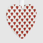Funny Heart Pattern gold red + your backgr. & (devant)