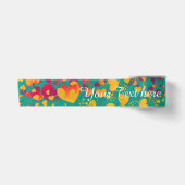 Funny Heart Pattern IX - groen rood geel Lint (Voorkant)
