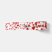 Funny Heart Pattern VII - Red White Lint (Voorkant)