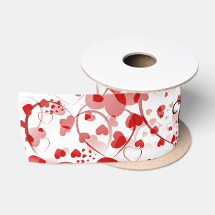 Funny Heart Pattern VII - Red White Lint