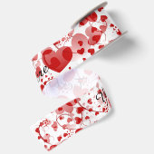 Funny Heart Pattern VII - Red White Lint (Achterkant)