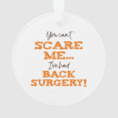 Funny Heart Surgery Recovery ‘Scare’ Ornament (achterkant)